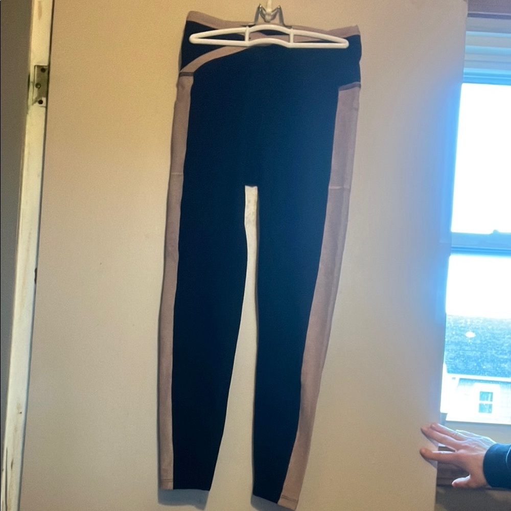 Beyond Yoga Spacedye On Block High Waisted Midi Legging Darkest Night-Chai Med